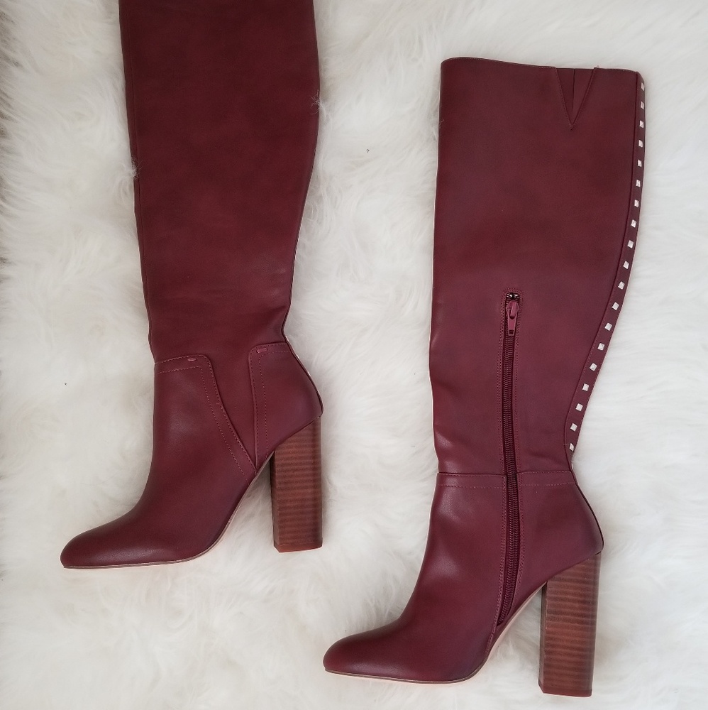 Forever 21 Studded Faux Leather boots